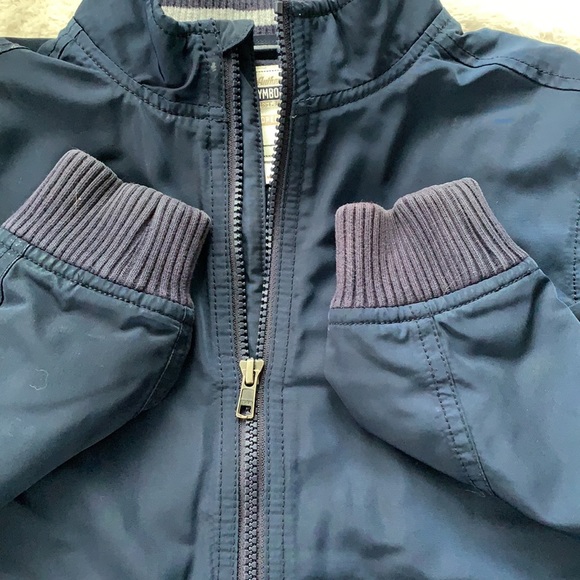 Gymboree Coat Navy Blue Boys 7/8 EUC Medium weight - Picture 6 of 16